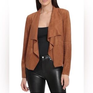 Bagatelle Tan Draped Blazer